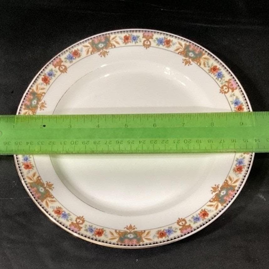 CT Carl Teilsch Altwasser Silesea Salad Plates, Set of 2, Antique Rose Porcelain - Thumbnail 2