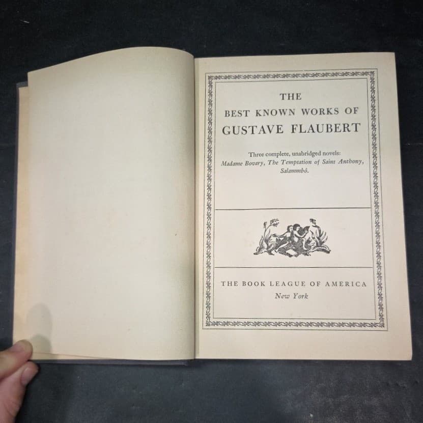 Best Known Works of Gustave Flaubert Madame Bovary Book League of America Blue - Thumbnail 4
