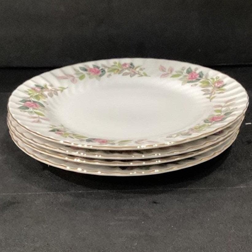 Creative Fine China Regency Rose Dinner Plates #2345, Set of 4 Floral Dinnerware - Thumbnail 8