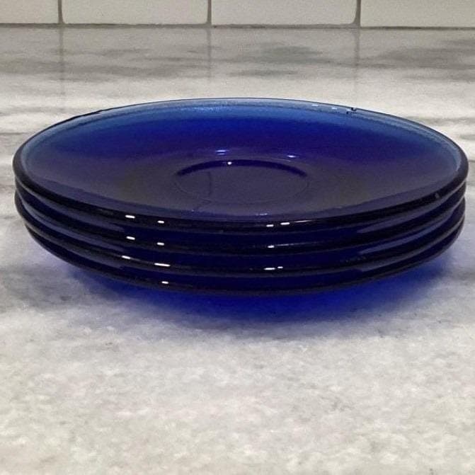 Resistente Brazil Cobalt Blue Teacups & Saucers, Eight Piece Set, Vtg Tableware - Thumbnail 15