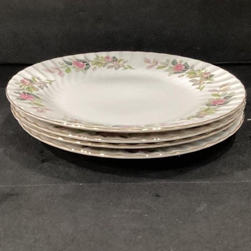 Creative Fine China Regency Rose Dinner Plates #2345, Set of 4 Floral Dinnerware - Thumbnail 9