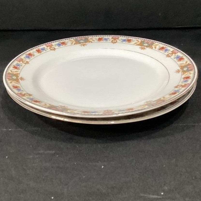 CT Carl Teilsch Altwasser Silesea Salad Plates, Set of 2, Antique Rose Porcelain - Thumbnail 8