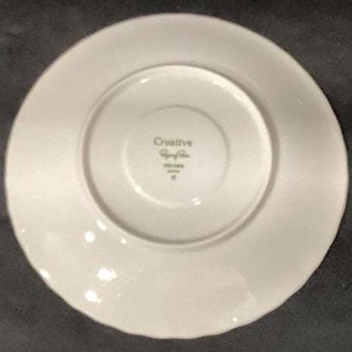 Creative Fine China Regency Rose Saucers, Set of 4, Vintage Floral Dinnerware - Thumbnail 4