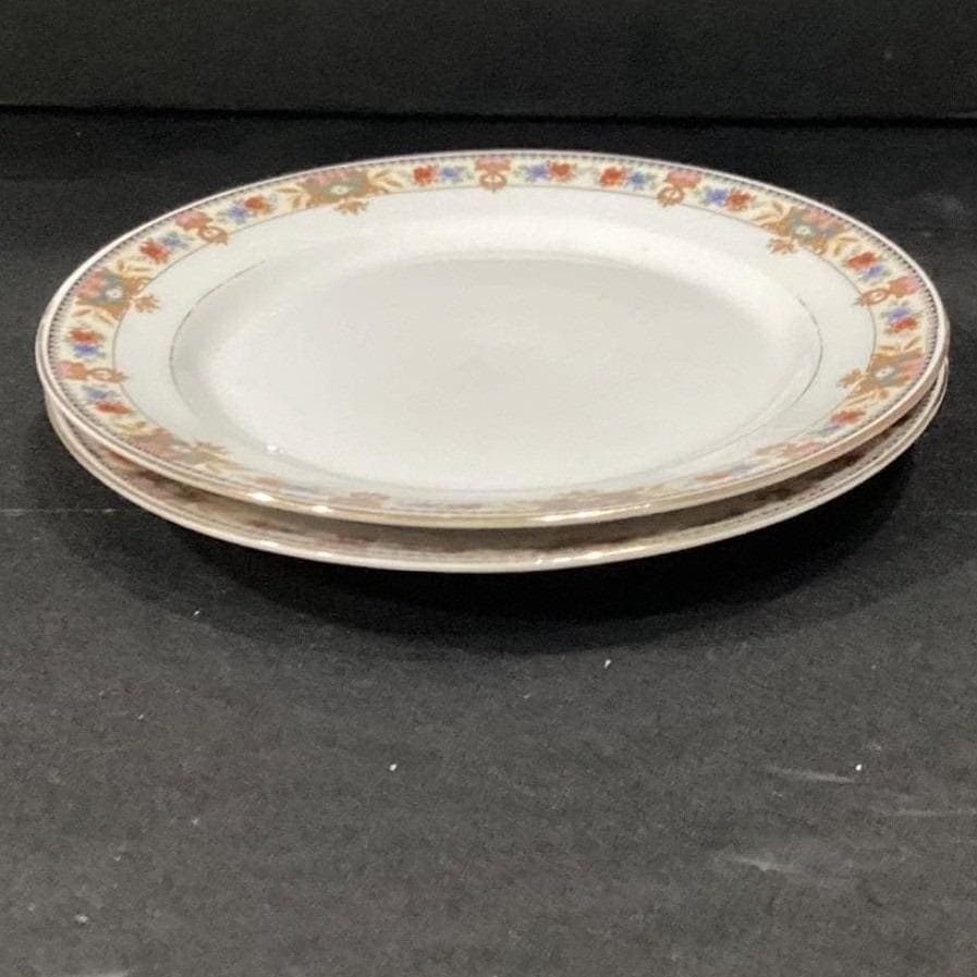 CT Carl Teilsch Altwasser Silesea Salad Plates, Set of 2, Antique Rose Porcelain - Thumbnail 7