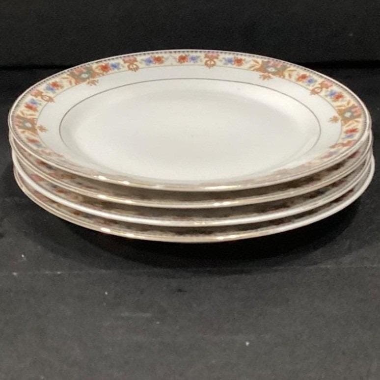 CT Carl Teilsch Altwasser Silesea Salad Plates, Set of 2, Antique Rose Porcelain - Thumbnail 8