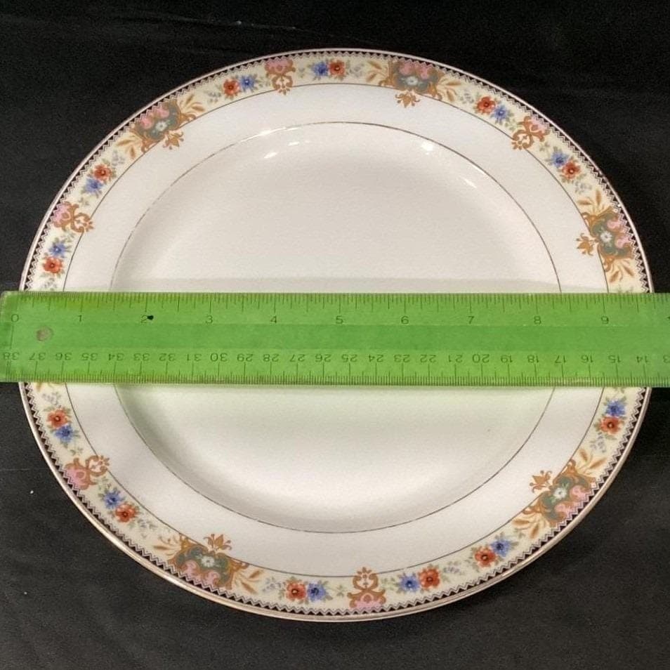 CT Carl Teilsch Altwasser Silesea Dinner Plates, Set of 4 Antique Rose Porcelain - Thumbnail 2