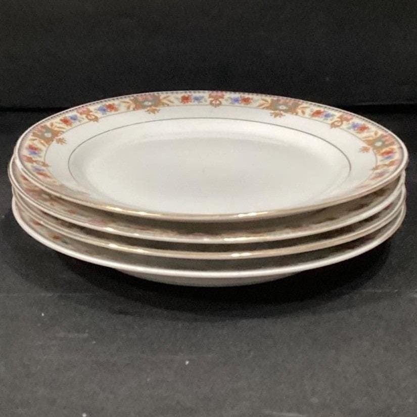 CT Carl Teilsch Altwasser Silesea Salad Plates, Set of 2, Antique Rose Porcelain - Thumbnail 11