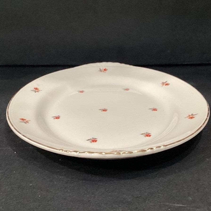 Cunningham & Pickett Cardinal Serving Platter, Vintage Gold Trim Oval Tray - Thumbnail 11