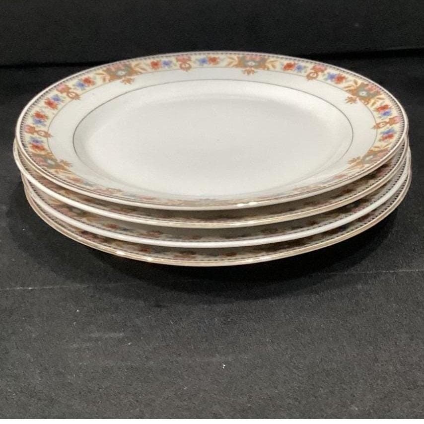 CT Carl Teilsch Altwasser Silesea Salad Plates, Set of 2, Antique Rose Porcelain - Thumbnail 9