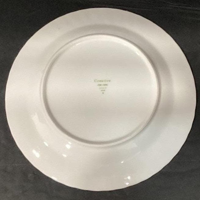 Creative Fine China Regency Rose Dinner Plates #2345, Set of 4 Floral Dinnerware - Thumbnail 4