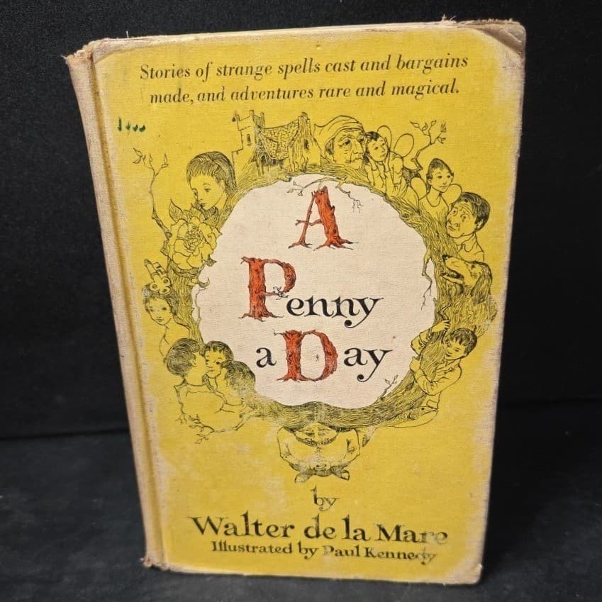 A Penny a Day Walter de la Mare Paul Kennedy Illust 1960 Alfred Knopf Hardcover - Thumbnail 2