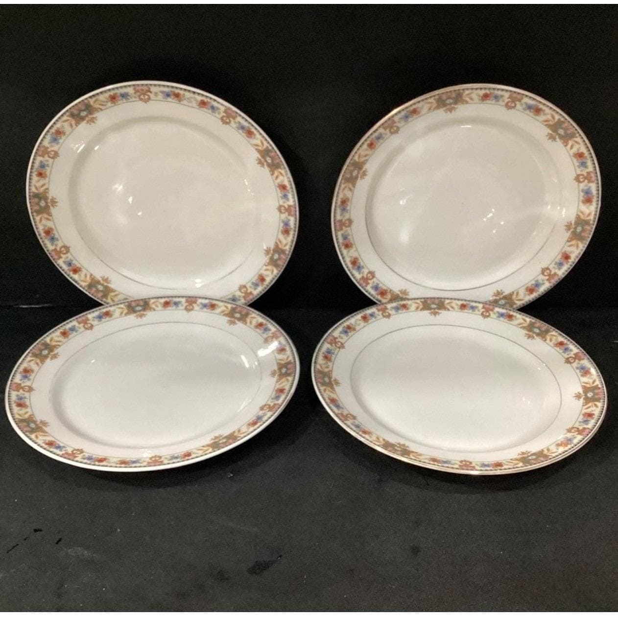 CT Carl Teilsch Altwasser Silesea Salad Plates, Set of 2, Antique Rose Porcelain - Thumbnail 7