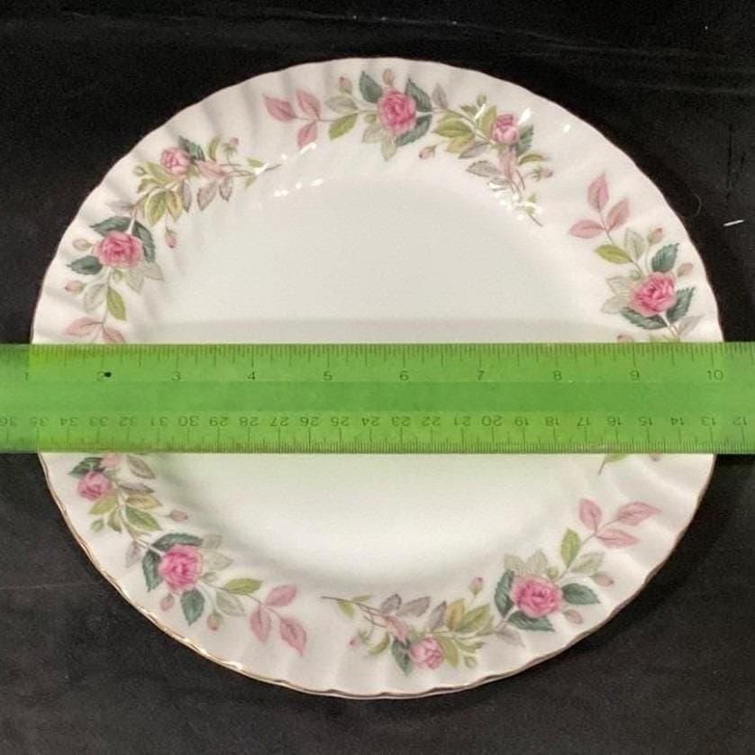Creative Fine China Regency Rose Dinner Plates #2345, Set of 2 Floral Dinnerware - Thumbnail 2