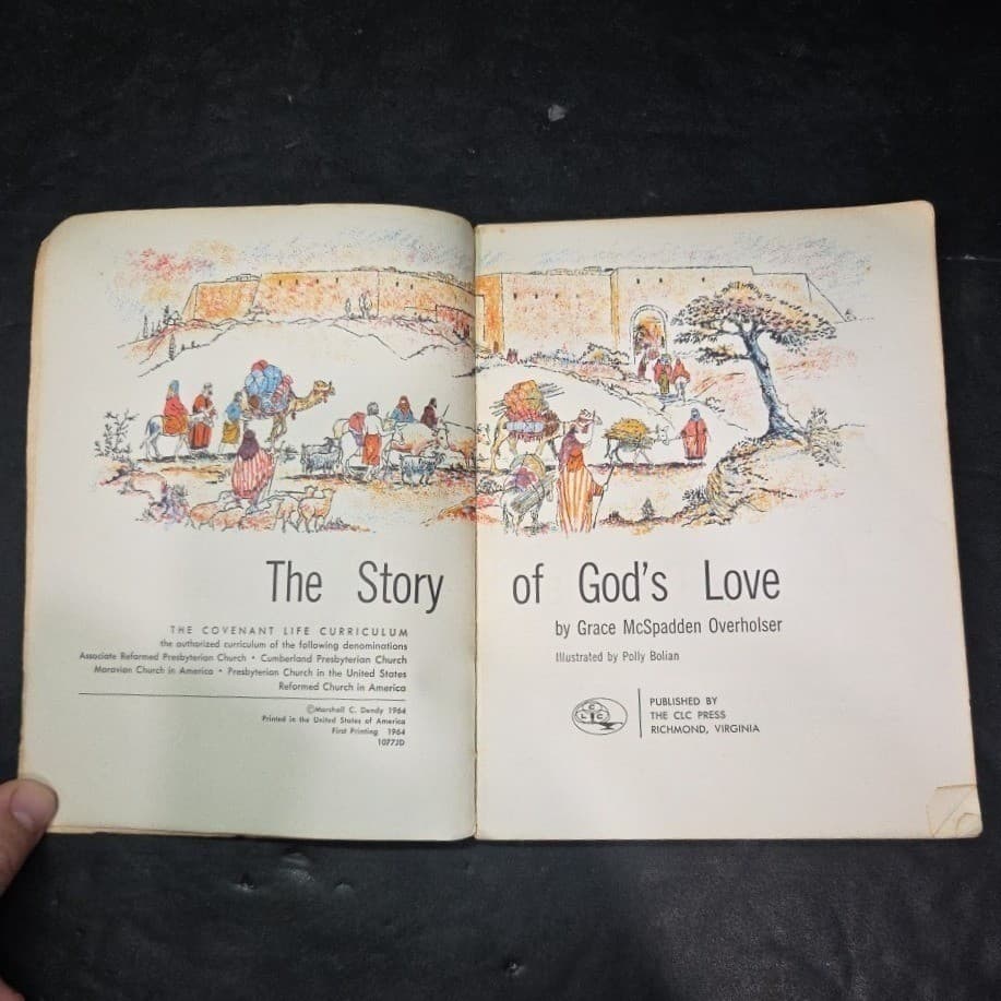 1964 The Story of Gods Love Grace McSpadden Overholser Polly Bolian CLC Press - Thumbnail 4