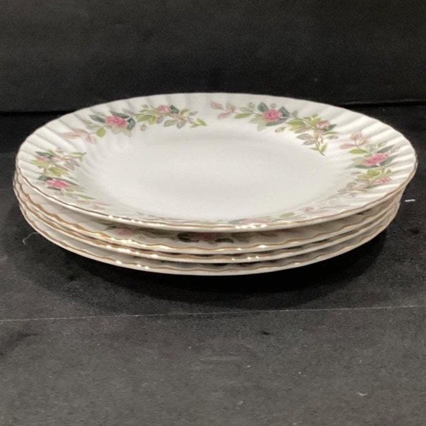 Creative Fine China Regency Rose Dinner Plates #2345, Set of 4 Floral Dinnerware - Thumbnail 10