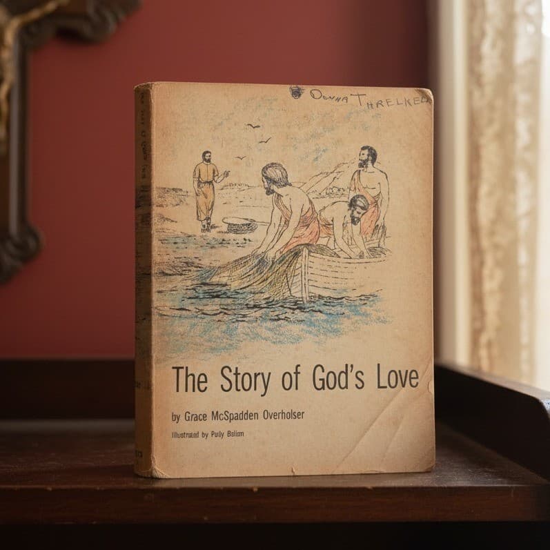 1964 The Story of Gods Love Grace McSpadden Overholser Polly Bolian CLC Press