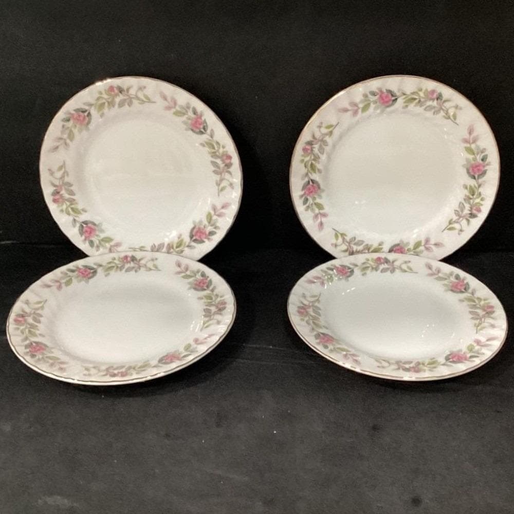 Creative Fine China Japan Regency Rose Bread Plates, Set of 4, Floral Dinnerware - Thumbnail 6