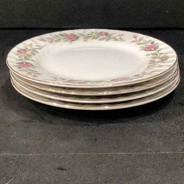 Creative Fine China Japan Regency Rose Bread Plates, Set of 4, Floral Dinnerware - Thumbnail 8