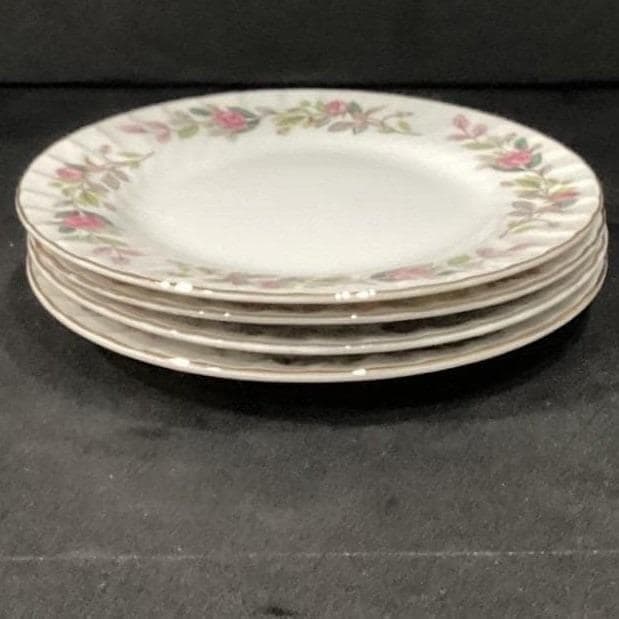Creative Fine China Japan Regency Rose Bread Plates, Set of 4, Floral Dinnerware - Thumbnail 10