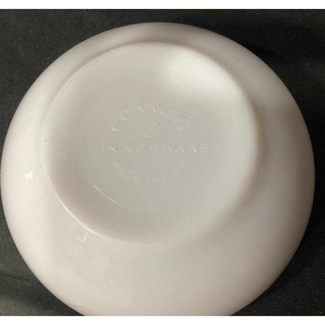 Corning Milk Glass Cereal Bowls, Set of 3, Embossed Restaurant Ware, Dinnerware - Thumbnail 5