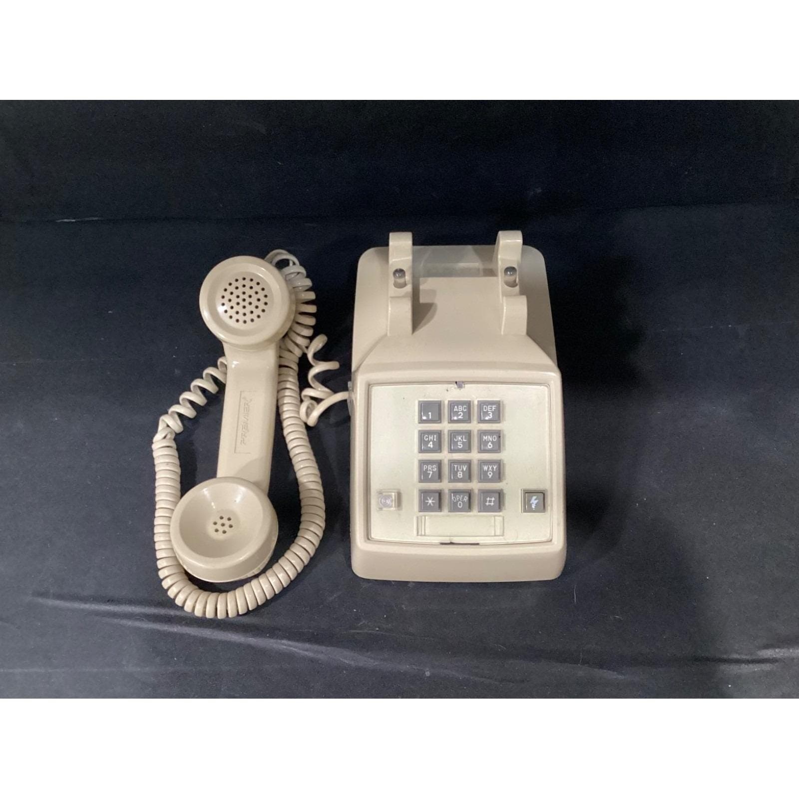 Premier 2500 Desk Telephone, Vintage Beige Push Button Landline Phone, Working - Thumbnail 9