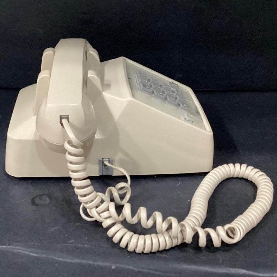 Premier 2500 Desk Telephone, Vintage Beige Push Button Landline Phone, Working - Thumbnail 6