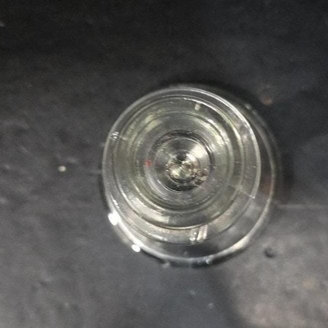 Clear Glass Candlestick Holder, Antique Single Candle Stick, Vintage Replacement - Thumbnail 5
