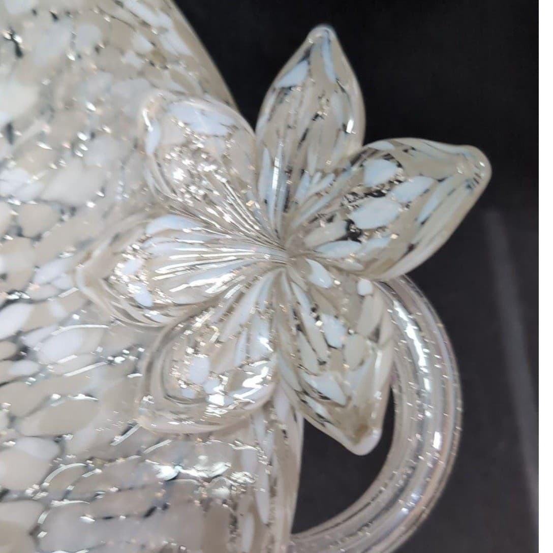 Julia Knight Argento Serving Bowl, Vintage Floral Design Handles, Centerpiece - Thumbnail 4