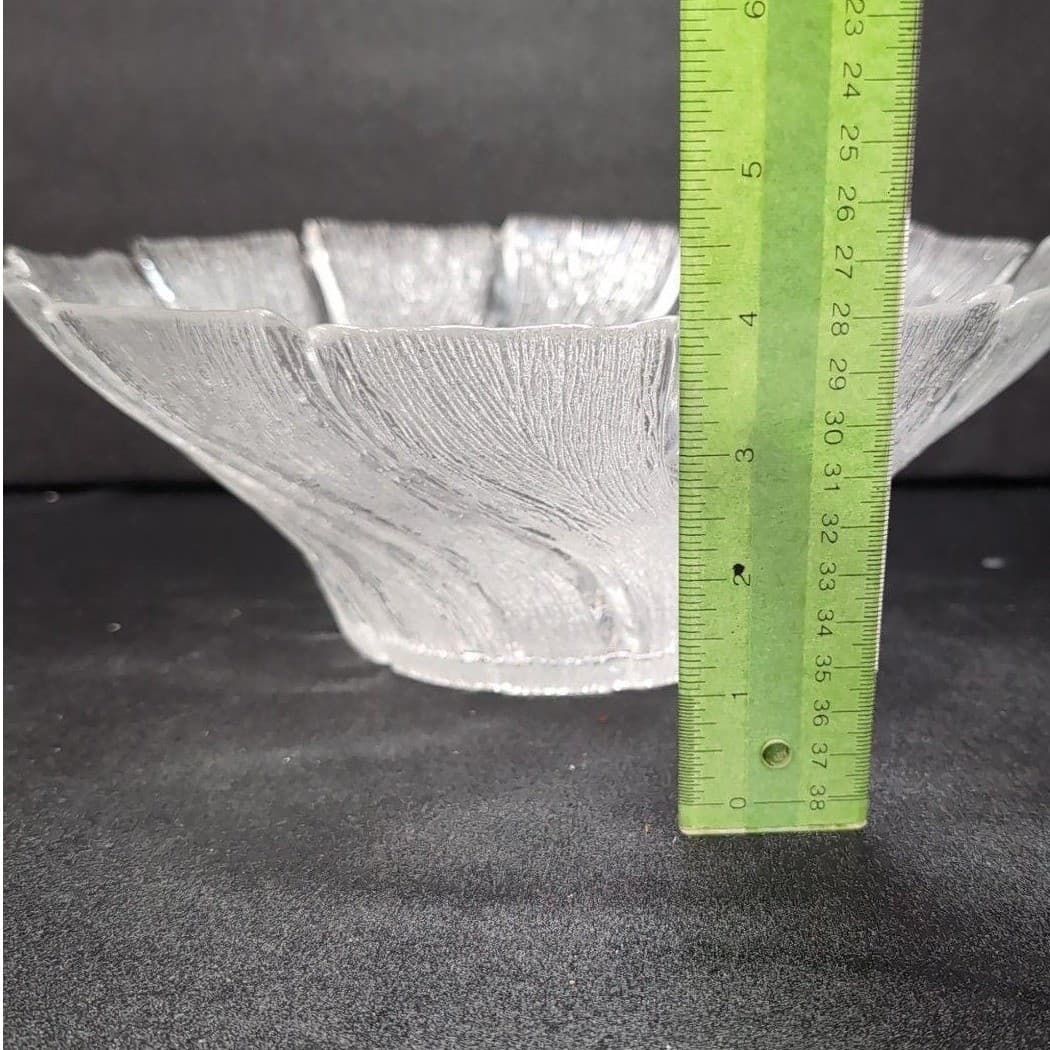 Pertti Kallionen Ice Art Glass Bowl, Lasisepat Finland, Scandinavian Glassware - Thumbnail 9