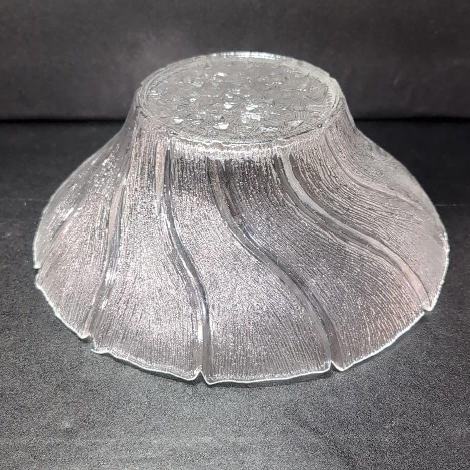 Pertti Kallionen Ice Art Glass Bowl, Lasisepat Finland, Scandinavian Glassware - Thumbnail 5