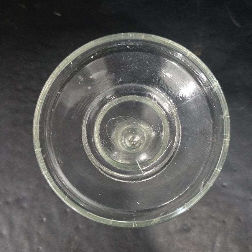 Clear Glass Candlestick Holder, Antique Single Candle Stick, Vintage Replacement - Thumbnail 4