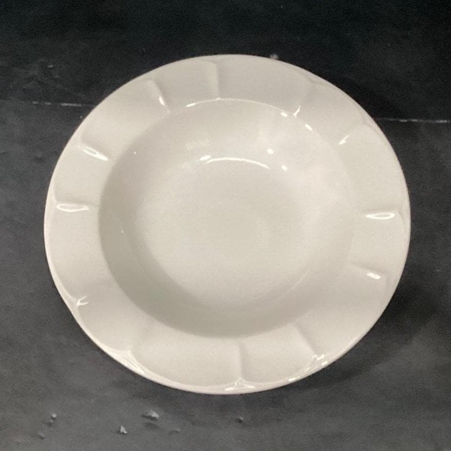 Pfaltzgraff White Scalloped Pasta Bowls, Set of 2, Vtg Henry Ford Museum Design - Thumbnail 6