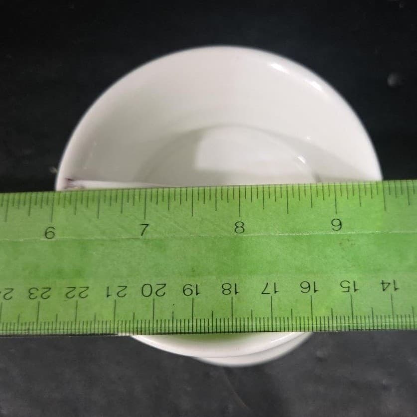 Homer Laughlin Shaving Mug, Vintage Cable Cup, Faded Gold Lettering, Replacement - Thumbnail 10