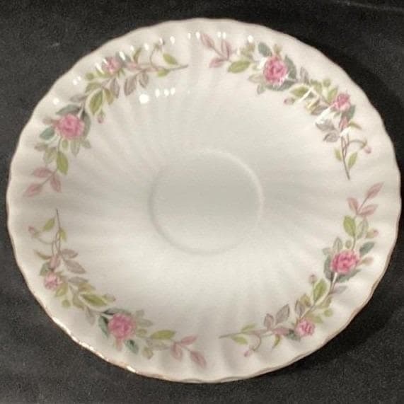 Creative Fine China Regency Rose Saucers, Set of 2, Vintage Floral Dinnerware - Thumbnail 5