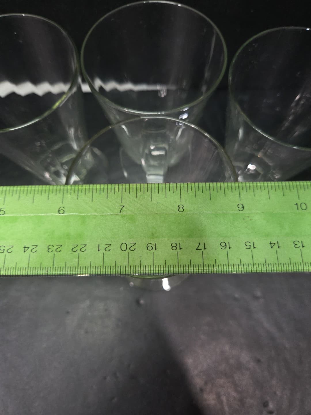 Handmade Optic Ribbed Sundae Glasses, Set of 4, Clear Glass, Vtg Dessert Bowls - Thumbnail 9