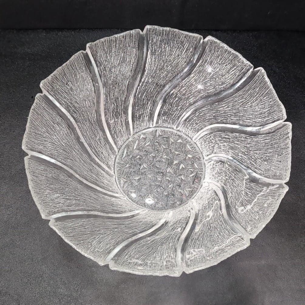 Pertti Kallionen Ice Art Glass Bowl, Lasisepat Finland, Scandinavian Glassware - Thumbnail 3