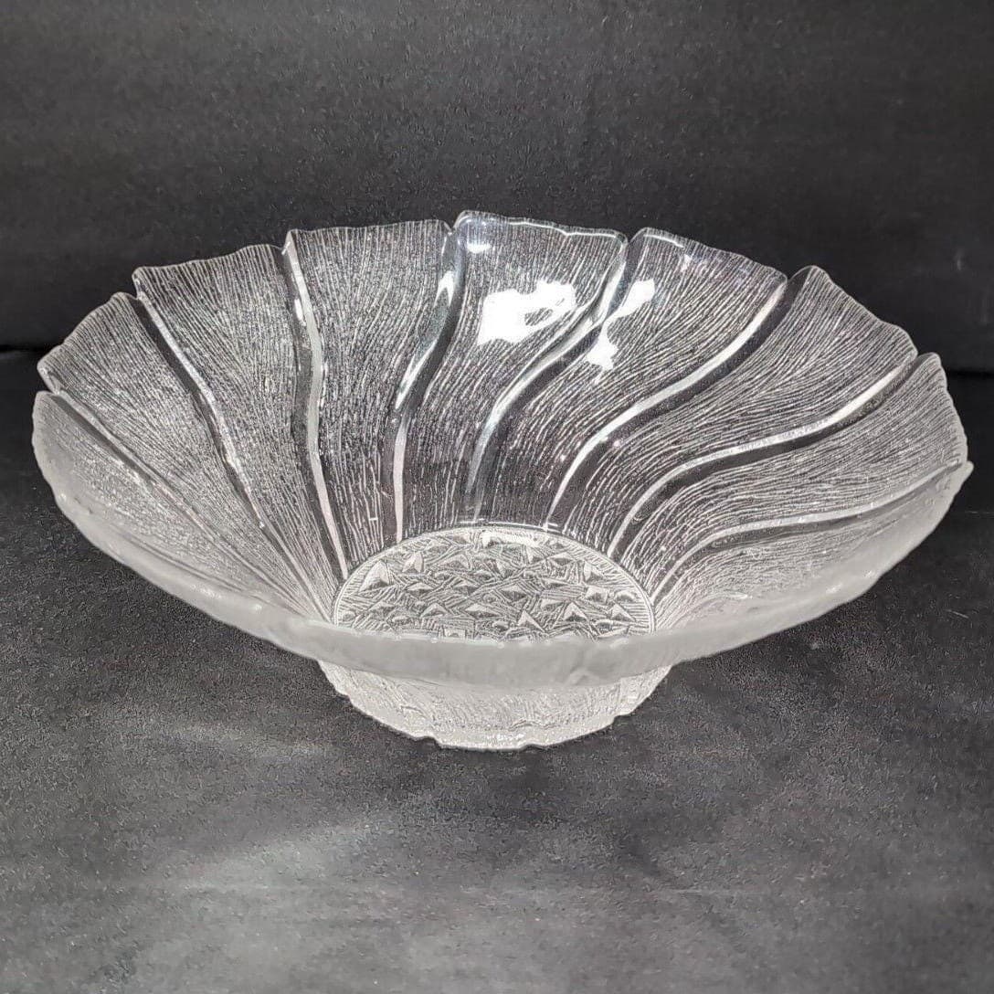 Pertti Kallionen Ice Art Glass Bowl, Lasisepat Finland, Scandinavian Glassware - Thumbnail 2