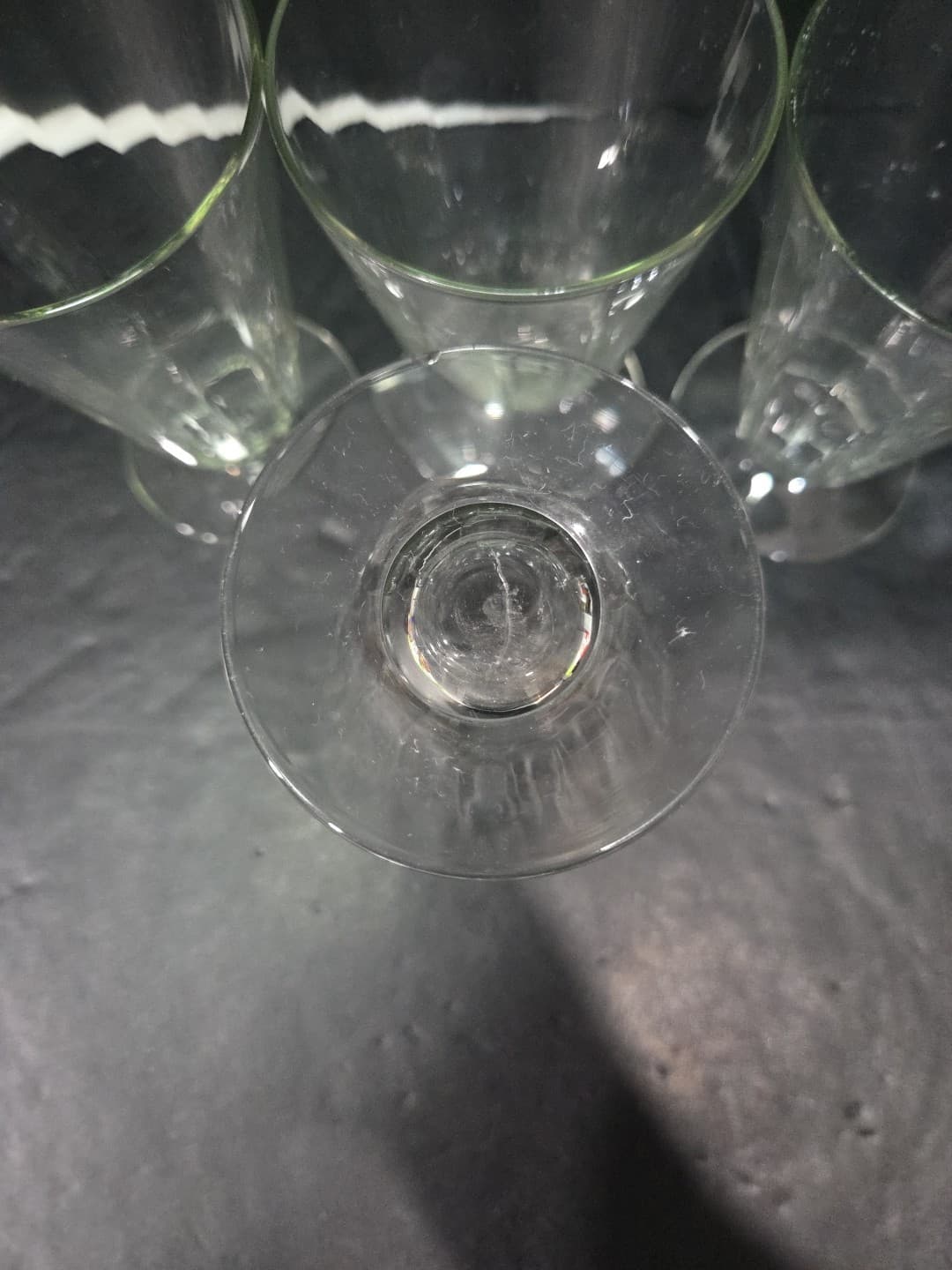 Handmade Optic Ribbed Sundae Glasses, Set of 4, Clear Glass, Vtg Dessert Bowls - Thumbnail 7