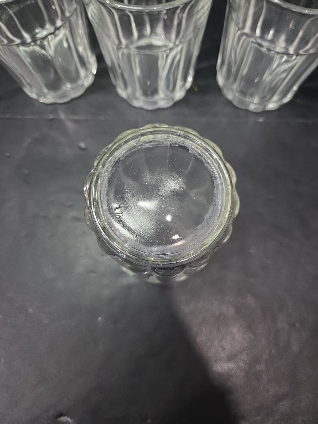 Viking Vertical Panels Glass Tumblers, Vintage Barware, Set of 4, 4" Tumblers - Thumbnail 7