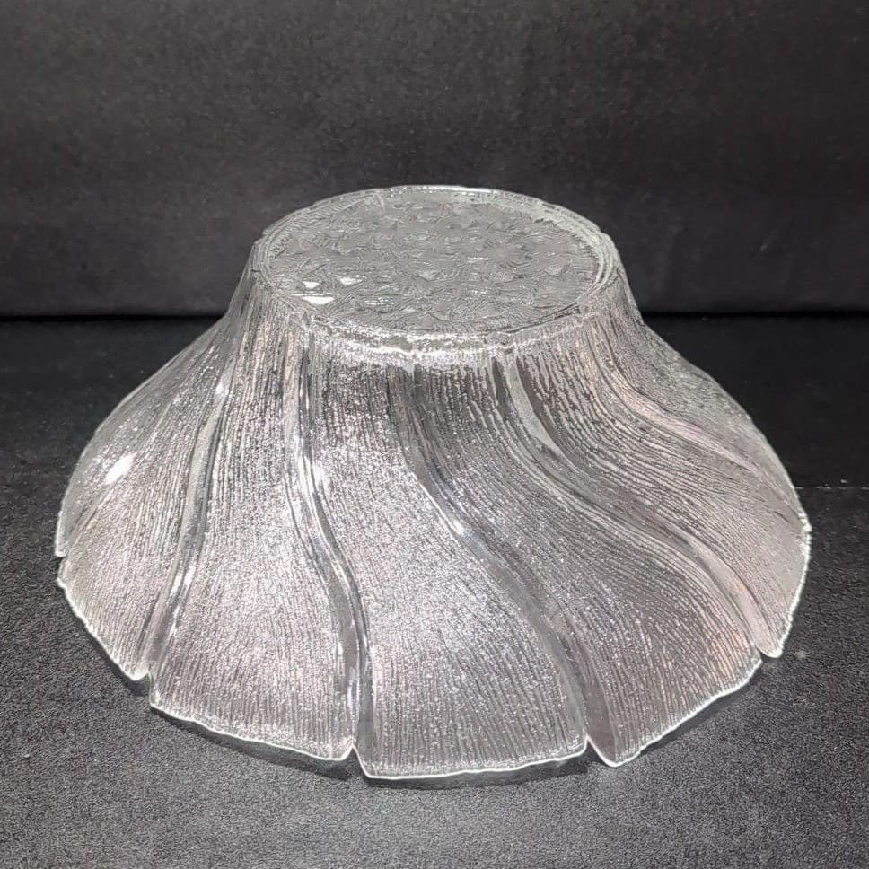 Pertti Kallionen Ice Art Glass Bowl, Lasisepat Finland, Scandinavian Glassware - Thumbnail 7