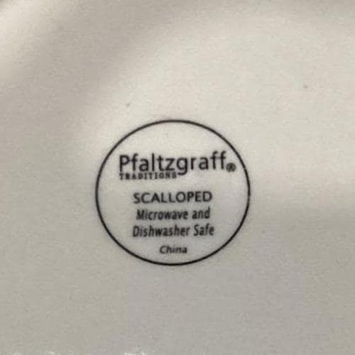 Pfaltzgraff White Scalloped Pasta Bowls, Set of 2, Vtg Henry Ford Museum Design - Thumbnail 4