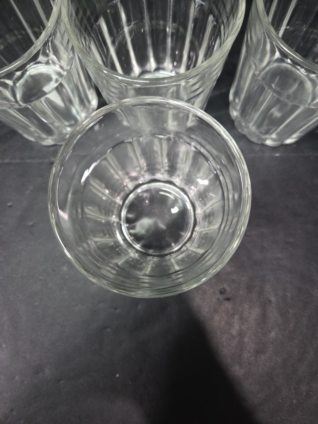 Viking Vertical Panels Glass Tumblers, Vintage Barware, Set of 4, 4" Tumblers - Thumbnail 6