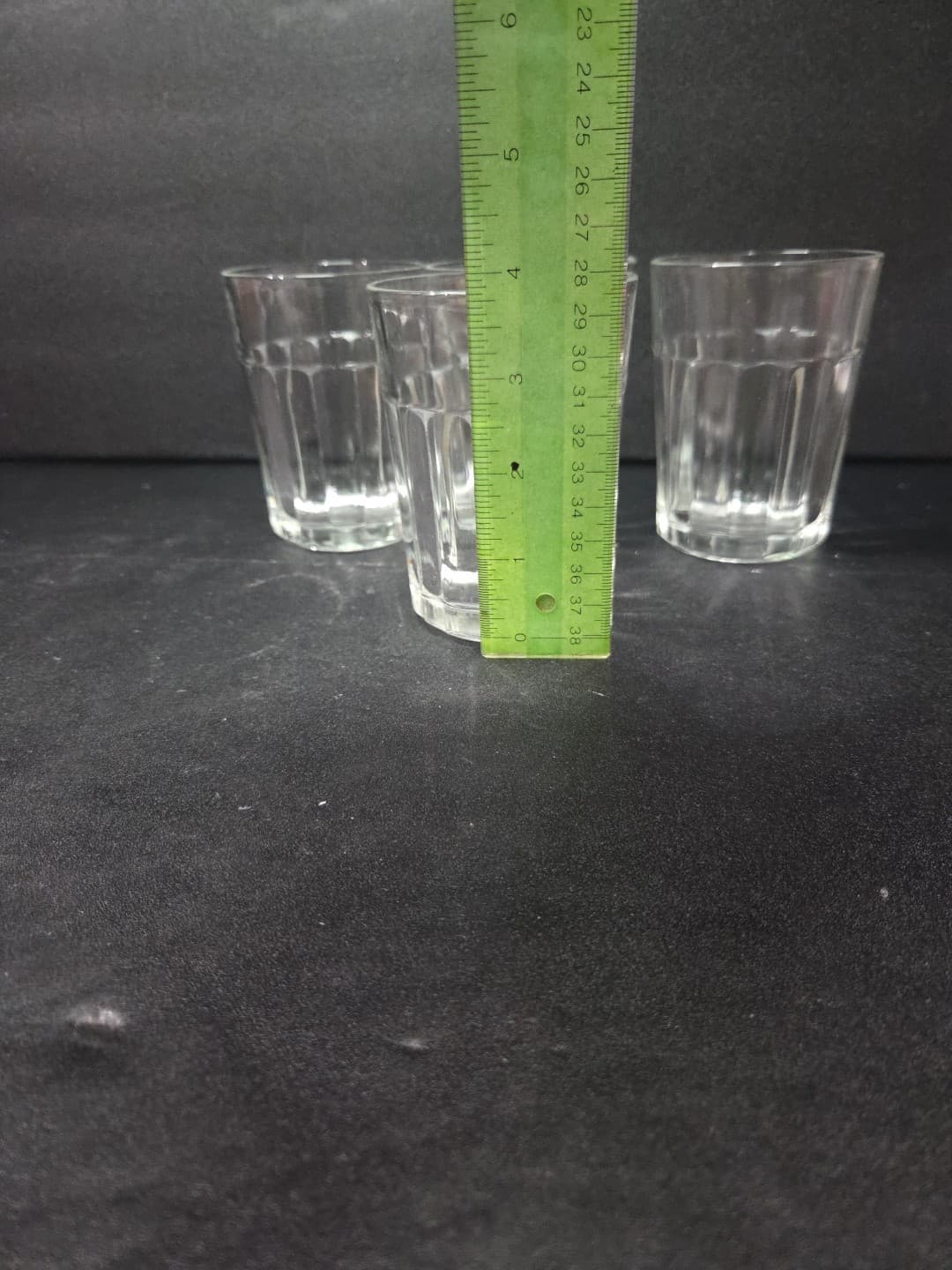 Viking Vertical Panels Glass Tumblers, Vintage Barware, Set of 4, 4" Tumblers - Thumbnail 8