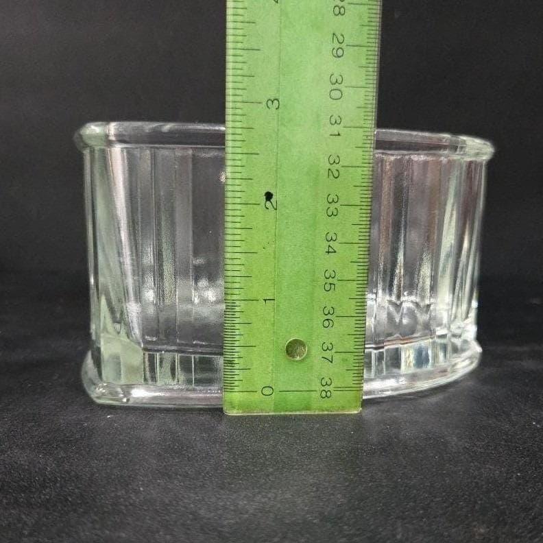 FTDA Clear Heart Glass Dish 1982, Vintage Trinket Holder, Jewelry Candy Bowl - Thumbnail 4