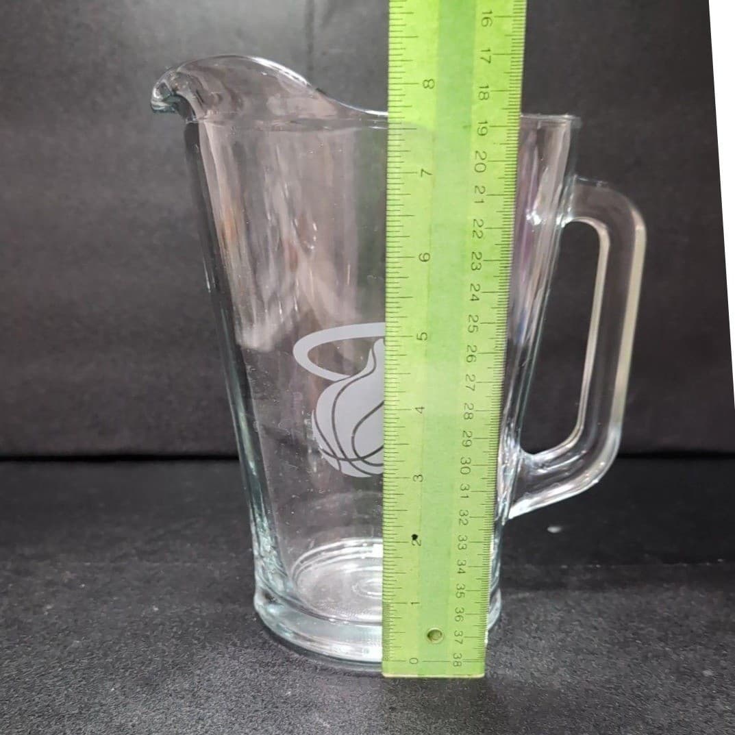 Miami Heat 64oz Beer Pitcher, NBA Licensed Glass Drink Jug, Basketball Barware - Thumbnail 9