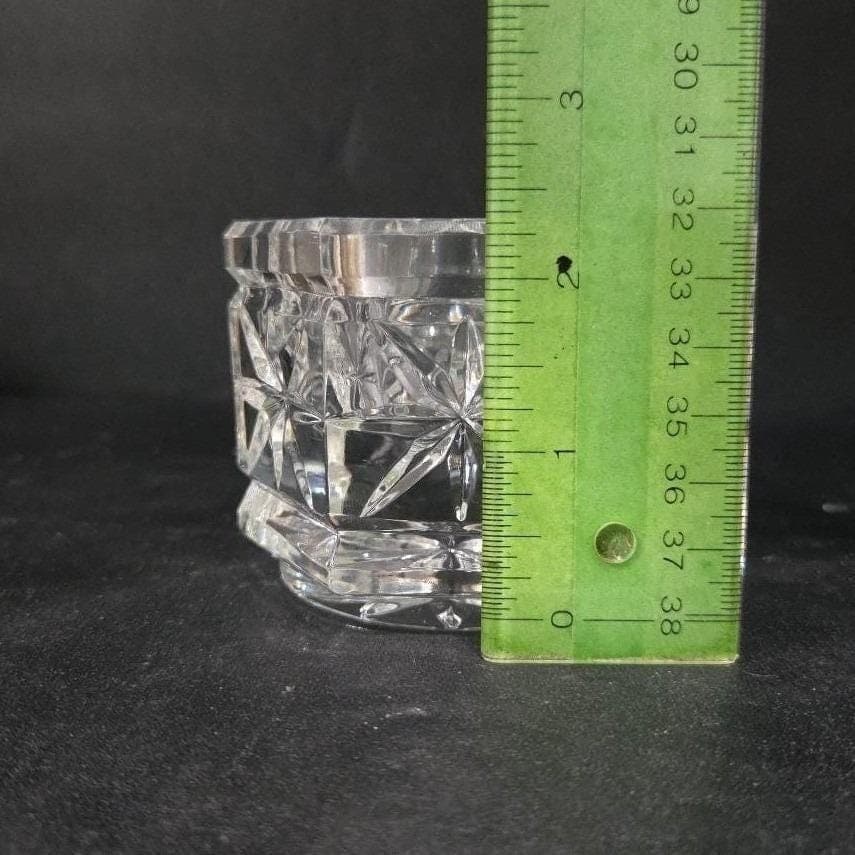 Hexagonal Glass Tealight Candle Holder, Heavyweight Votive, Replacement Decor - Thumbnail 2