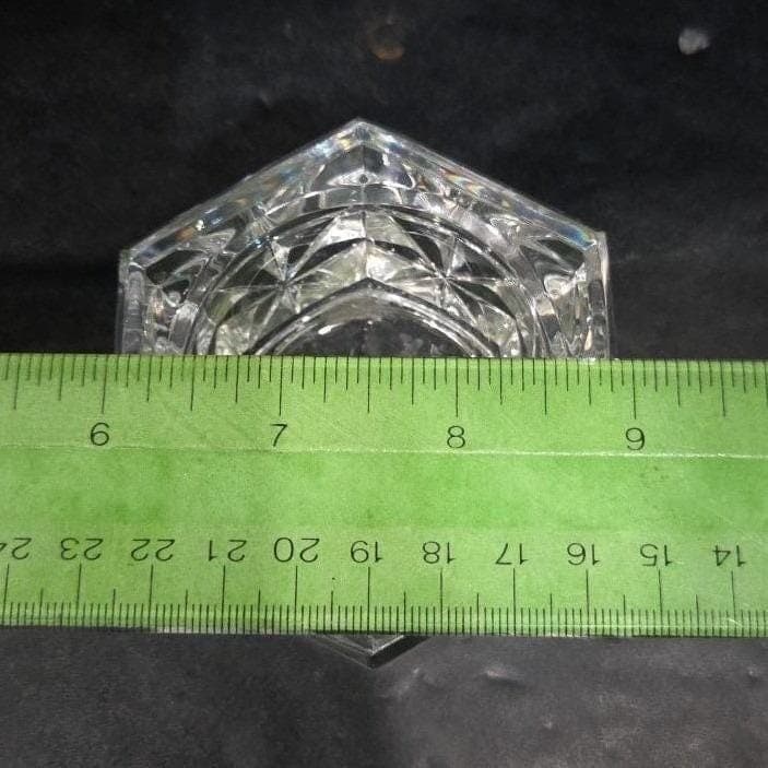 Hexagonal Glass Tealight Candle Holder, Heavyweight Votive, Replacement Decor - Thumbnail 3