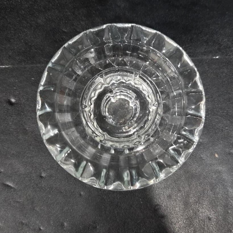 KIG Vintage Heavy Glass Votive Candle Holder, Taper Candle Holder, Home Decor - Thumbnail 3