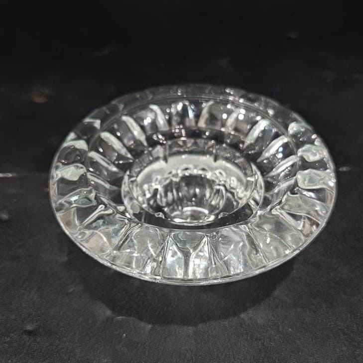 KIG Vintage Heavy Glass Votive Candle Holder, Taper Candle Holder, Home Decor - Thumbnail 2
