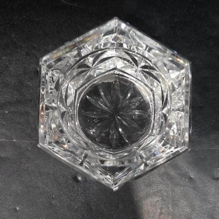 Hexagonal Glass Tealight Candle Holder, Heavyweight Votive, Replacement Decor - Thumbnail 4